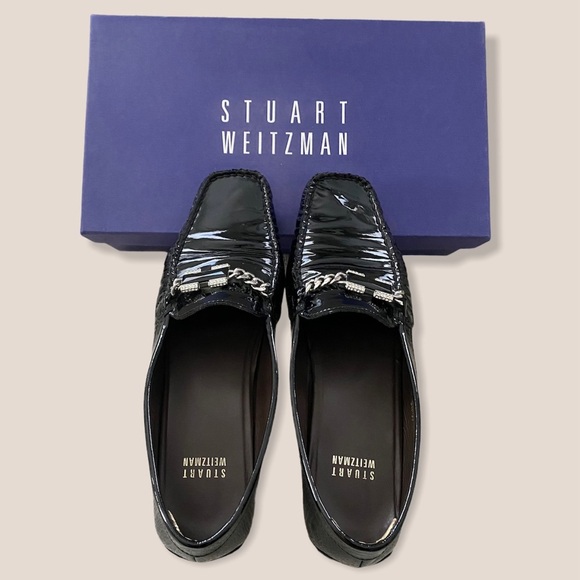 STUART WEITZMAN Women Patent Leather Loafers - 7 - Picture 1 of 7